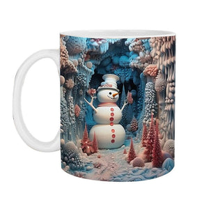 3D Christmas Hot Cocoa Inflated Mug