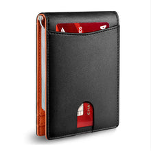 Load image into Gallery viewer, Genuine Leather Anti-theft Swipe Card Holder