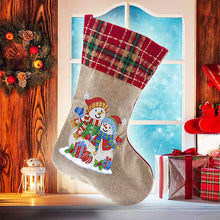 Load image into Gallery viewer, 5D Diamond Painting Xmas Rhinestone Sock Embroidery Mosaic Gift Bag