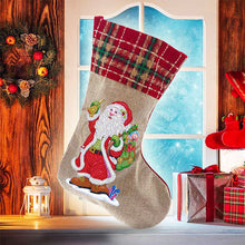 Load image into Gallery viewer, 5D Diamond Painting Xmas Rhinestone Sock Embroidery Mosaic Gift Bag