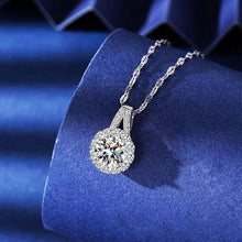 Load image into Gallery viewer, Moissanite Sunflower Pendant Necklace