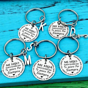 SANK®Bello llavero "Para mi Hijo e Hija"con caja de regalo (Spanish keychain)