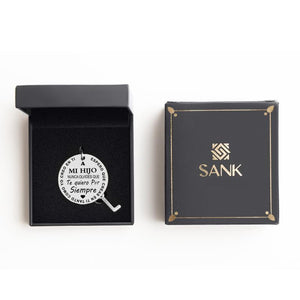 SANK®Bello llavero "Para mi Hijo e Hija"con caja de regalo (Spanish keychain)