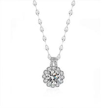 Load image into Gallery viewer, Moissanite Sunflower Pendant Necklace