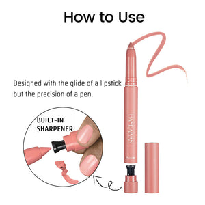 Rotating Sharpenable Matte Lipstick Pencils