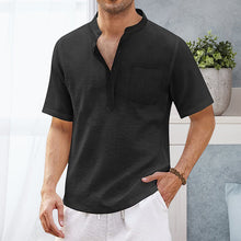 Load image into Gallery viewer, Summer Men&#39;s Hippie Casual Pocket Short Sleeve Beach T-Shirt