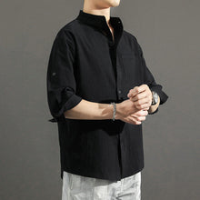 Load image into Gallery viewer, Solid Color Loose Casual Men&#39;s Shirt