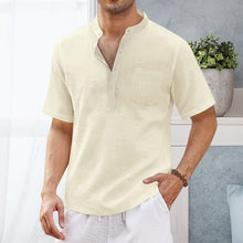 Load image into Gallery viewer, Summer Men&#39;s Hippie Casual Pocket Short Sleeve Beach T-Shirt