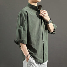 Load image into Gallery viewer, Solid Color Loose Casual Men&#39;s Shirt