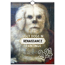 Load image into Gallery viewer, 🐶2024 Renaissance Painting Ugly Dogs Monthly Calendar📅