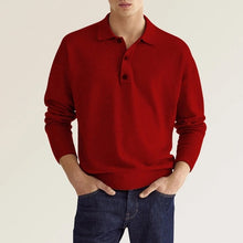 Load image into Gallery viewer, Men&#39;s Casual Loose Lapel Long Sleeve Polo Shirt
