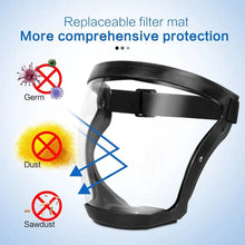 Load image into Gallery viewer, Full Face Protection Large Transparent Face Shield