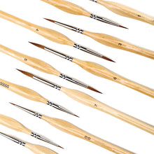 Load image into Gallery viewer, 11 Pcs Miniature Detail Paint Brush Set