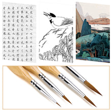 Load image into Gallery viewer, 11 Pcs Miniature Detail Paint Brush Set