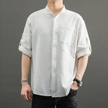 Load image into Gallery viewer, Solid Color Loose Casual Men&#39;s Shirt