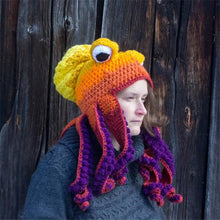 Load image into Gallery viewer, Crochet Octopus Hat