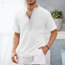 Load image into Gallery viewer, Summer Men&#39;s Hippie Casual Pocket Short Sleeve Beach T-Shirt