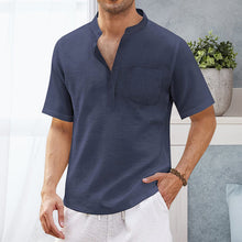 Load image into Gallery viewer, Summer Men&#39;s Hippie Casual Pocket Short Sleeve Beach T-Shirt