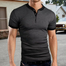 Load image into Gallery viewer, Solid Color Short Sleeve Cotton T-Shirt