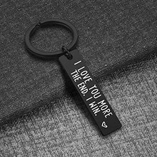 Load image into Gallery viewer, &quot;I Love You More The End I Win&quot; Funny Christmas Gift Keychain🎁