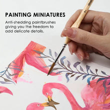 Load image into Gallery viewer, 11 Pcs Miniature Detail Paint Brush Set