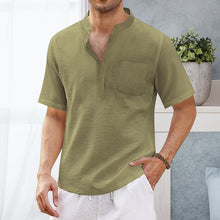 Load image into Gallery viewer, Summer Men&#39;s Hippie Casual Pocket Short Sleeve Beach T-Shirt