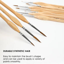 Load image into Gallery viewer, 11 Pcs Miniature Detail Paint Brush Set