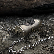 Load image into Gallery viewer, Holy Cross Bullet Skull Necklace