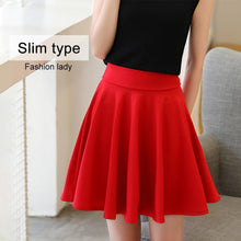 Load image into Gallery viewer, A-line Elastic Waist Pleated Shorts Skirts