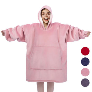 Cozy Hoodie Blanket Oversized Blanket Sweatshirt For Adults & Children