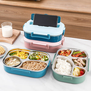 Stainless steel large capacity portable lunch box
