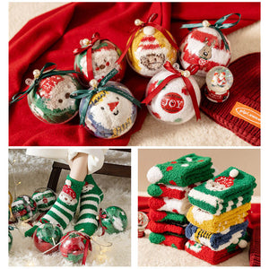 Christmas Gift Box - Cute Plush Socks