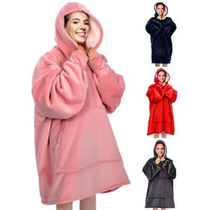Cozy Hoodie Blanket Oversized Blanket Sweatshirt For Adults & Children