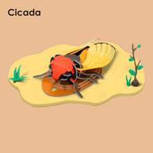 Load image into Gallery viewer, 3D Wooden Insect Puzzles