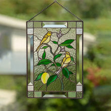 Load image into Gallery viewer, Cardinal Stained Glass Window Panel