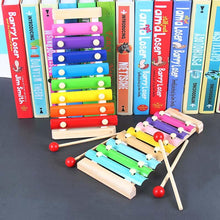 Load image into Gallery viewer, Wooden Octave Knocking Piano Baby Beat Xylophone