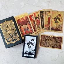 Load image into Gallery viewer, Explore the Mystical World of Tarot Gold Foil Tarot