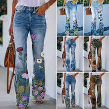 Load image into Gallery viewer, 4-Button Flare Jeans