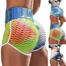 Load image into Gallery viewer, Tie Dye Print High Waist Yoga Shorts