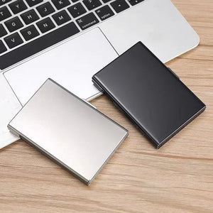Ultra-thin Anti-theft Brush Anti-demagnetization Metal Card Case