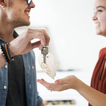 Load image into Gallery viewer, Wooden Heart Keychain