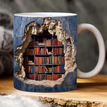 Load image into Gallery viewer, 3D Bookshelf Mug