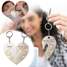 Load image into Gallery viewer, Wooden Heart Keychain