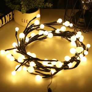 Branch Rattan String Lights