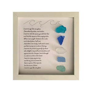 Sea Glass Art Photo Frame