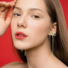 Load image into Gallery viewer, Bow Drop Dangle Earrings