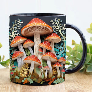 3D Magic Mushrooms Mug