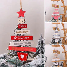 Load image into Gallery viewer, Christmas Tree Wooden Hanging Decoration