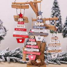 Load image into Gallery viewer, Christmas Tree Wooden Hanging Decoration