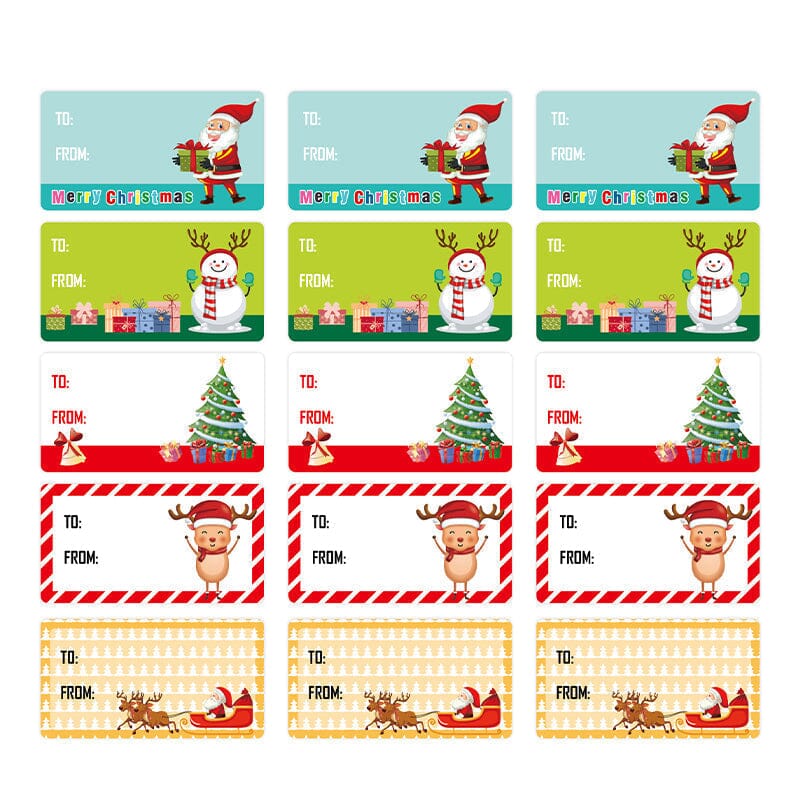 Christmas Self-adhesive Stickers(500pcs)